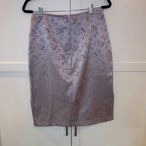 Purple Floral Patterned Skirt
